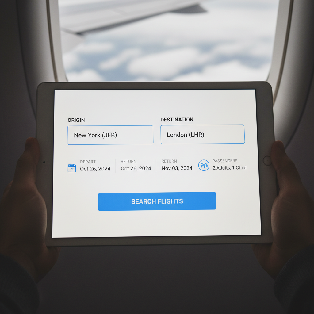 Hotel room booking interface with date picker and room selection